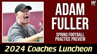 Adam Fuller Coaches Luncheon Interview  FSU Football Spring Practice Preview  Warchant TV FSU [upl. by Neenahs84]