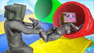 💖TV Woman 🍭 CANDY LOVE STORY 💋 TV Woman amp TV Man vs Skibidi Toilet in Garrys mod🌹 [upl. by Caril]