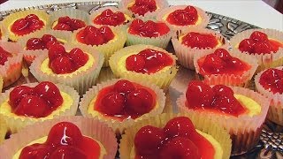 Bettys Cherry Cheesecake Cupcakes [upl. by Grochow]