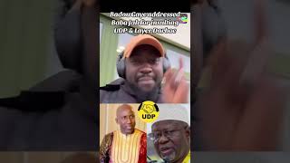 Badou Gaye addressed Baba Jah for insulting UDP amp Layer Darboe [upl. by Oigres179]