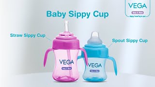 Vega baby amp Mom  Straw Sippy Cup amp Spout Sippy Cup  Happy Parenting to You [upl. by Arlie]