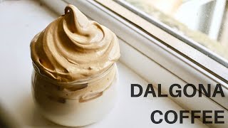 How to Make Dalgona Coffee Viral Tik Tok Whipped Coffee Recipe [upl. by Anauqes]