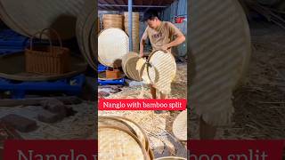 Typical Nepali Nanglo production in rural Nepal  nsnglo with bamboo split [upl. by Pearle892]