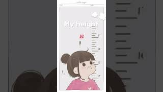 My height vs 😂🐼aesthetic thingsthatmakemehappy music [upl. by Cheslie]