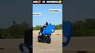 h2r vs hayabusa drag race 😱😱 h2r hayabusa kawasakilover shortsfeed viralshort [upl. by Phaih93]