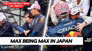 Max Verstappen Being Wholesome with Penelope and Unintentionally FUNNY during Japanese GP [upl. by Oetomit746]