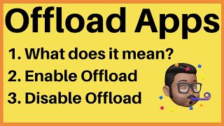 Enable and Disable Offload in iPhone  What does Offload Unused App mean [upl. by Akenet]