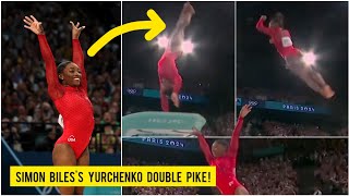 Simone Biles groundbreaking performance in womens vault final in Paris Olympics 2024 Highlights [upl. by Clova]