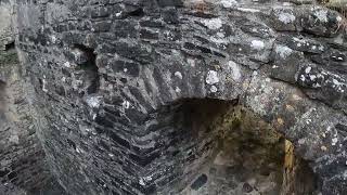 Drone footage at Okehampton Castle Dartmoor Aug 2022 [upl. by Arretal]