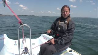 How to Sail  Your first sail in a 2 person sailboat [upl. by Barbie]