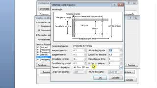 Criar ETIQUETAS utilizando o WORD 200320072010 [upl. by Niessuh]