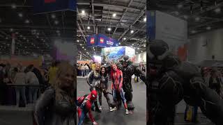 Comic Con SpiderMan SpiderVerse mcmlondon [upl. by Awjan]