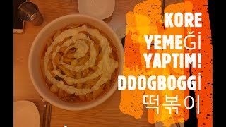 KORE YEMEĞİ YAPTIM  DDOGBOGGİ  떡볶이 [upl. by Cohleen]