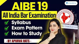 AIBE 19 All India Bar Exam Syllabus Exam Pattern and Study Tips  Apurva Vats [upl. by Amaris]