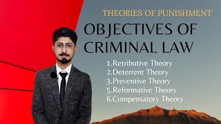 Objectives of criminal law  Theories of punishment  by Hyder Magsi  Just LLB [upl. by Pergrim]