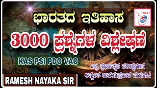 TOP 3000 HISTORY QUESTION SERIES IN KANNADA KAS PDO VAO IMPORTANT QUESTIONS RAMESH NAYAKA SIR [upl. by Tibbetts647]