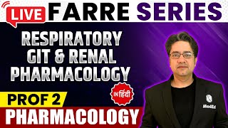 Respiratory GIT amp Renal Pharmacology  MBBS 2nd Year  FARRE Series  Dr Ankit Kumar  PW MedEd [upl. by Bergman421]