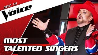 TOP 10  MOST TALENTED SINGERS in The Voice [upl. by Andromeda]