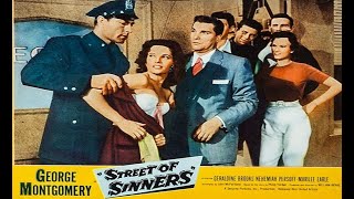 ♦Noir Classics♦ Street of Sinners 1957 George Montgomery Geraldine Brooks [upl. by Rebor]