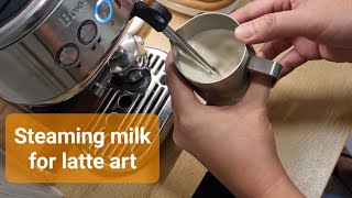 Bambino Plus How to steam your milk to create a microfoam ideal for latte art full videounedited [upl. by Africa298]