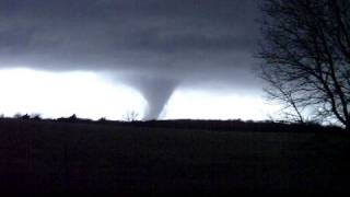 Deadly tornado illuminated by lightning [upl. by Nathanial]