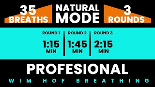 Professional Wim Hof Guided Breathing  3 Rounds  30 Breaths  Pure Breathwork No Frequencies [upl. by Sauder]