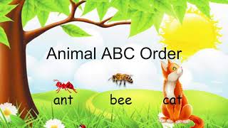 Animal ABC Order I Can Put Words In ABC Order [upl. by Sinoda]