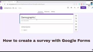 how to create online questionnaire l how to use Google Form l step by step guide [upl. by Lukas919]