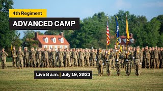 4th Regiment Advanced Camp Graduation Ceremony  CST 2023 [upl. by Ellener]