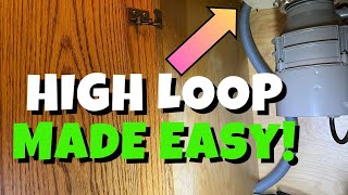 How to INSTALL a HIGH LOOP Dishwasher Drain Hose diy plumbing howto homeimprovement home [upl. by Clareta299]