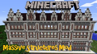 INSTANT MASSIVE STRUCTURE MOD Minecraft 1710 Review en español [upl. by Dulsea138]