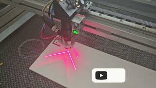 DIY RED LASER pointer for CO2 Laser cutter [upl. by Emlyn435]