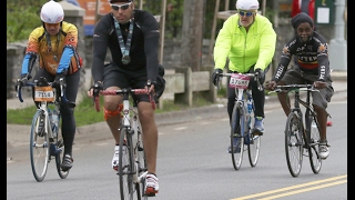 40th Annual TD Bank 5 Boro Bike Tour 2016 on Staten Island [upl. by Saffren555]