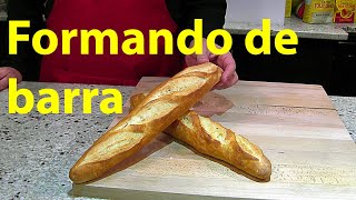 El formado de barra del pan tipo Baguette paso a paso [upl. by Mervin484]