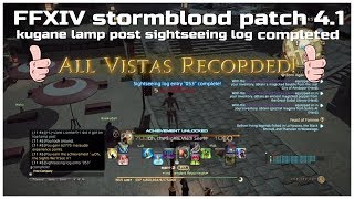 FFXIV stormblood patch 41 kugane lamp post sightseeing log completed [upl. by Glyn844]