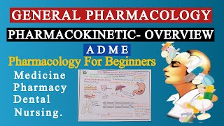 General Pharmacology  Pharmacokinetics overview ADME For Medicine Pharmacy Nursing Students [upl. by Pellegrini365]