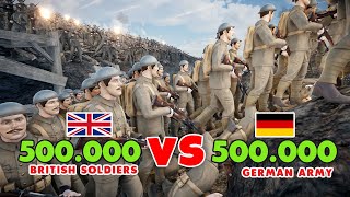 Epic WW1 Showdown 500K German Army vs 500K British Soldiers  UEBS 2 [upl. by Sanbo454]