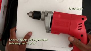 Cheston 10mm Drilling Machine Rs 800 Unboxing and Testing [upl. by Atrebor573]