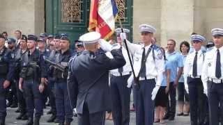 Remise du drapeau de la Police Municipale à Fabrice Cantele Directeur de la PM [upl. by Uphemia246]