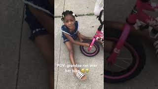 “It bussed it bussed” comedy comedyshorts funny flatire bike viralvideo fyp [upl. by Enimsay9]