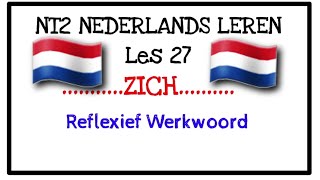 NT2 nederlands lerenReflexief werkwoordzichLes 27learn dutch [upl. by Hsaniva]