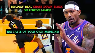 PINATIKIM NI BRADLEY BEAL NG CHASE DOWN BLOCK SI LEBRON JAMES TASTE YOUR OWN MEDICINE [upl. by Krenek797]