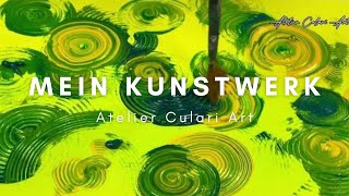 Mein Kunstwerk 👩‍🎨🎨 Abstrakte Kreisen art painting [upl. by Skcirdnek720]