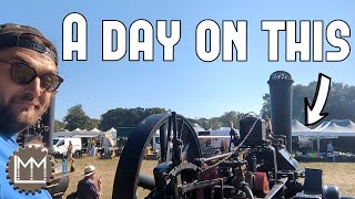 A day on and around a German Traction Engine at the Bedfordshire Steam Fayre [upl. by Portuna226]