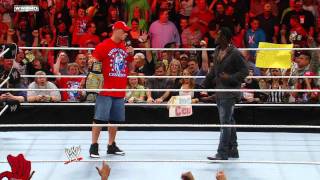 John Cena comes to the rescue of a WWE fan after RTruth picks on them [upl. by Zolnay]