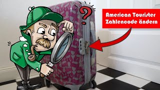 American Tourister Schloss einstellen Koffer Zahlencode ändern [upl. by Eigram]