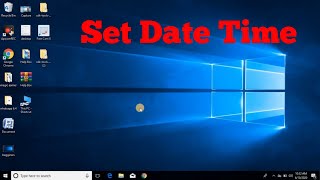 How to set Date Time on Computer Desktop Or Laptop [upl. by Ihc901]