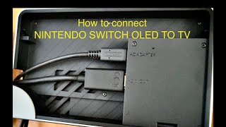 HOW TO CONNECT NINTENDO SWITCH OLED TO TV nintendoswitcholed nintendo nintendoswitch [upl. by Claretta]