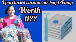 I PURCHASED FIRST TIME 😱VACUUM STORAGE BAGS WORTHIT OR NOT😱😱😱😱 [upl. by Eiram144]