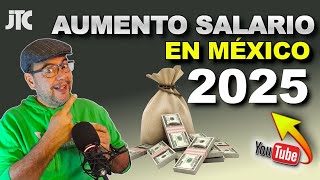 ¡ATENCIÓN AUMENTO del salario mínimo en MÉXICO 2025 salarioenméxico [upl. by Catherina]